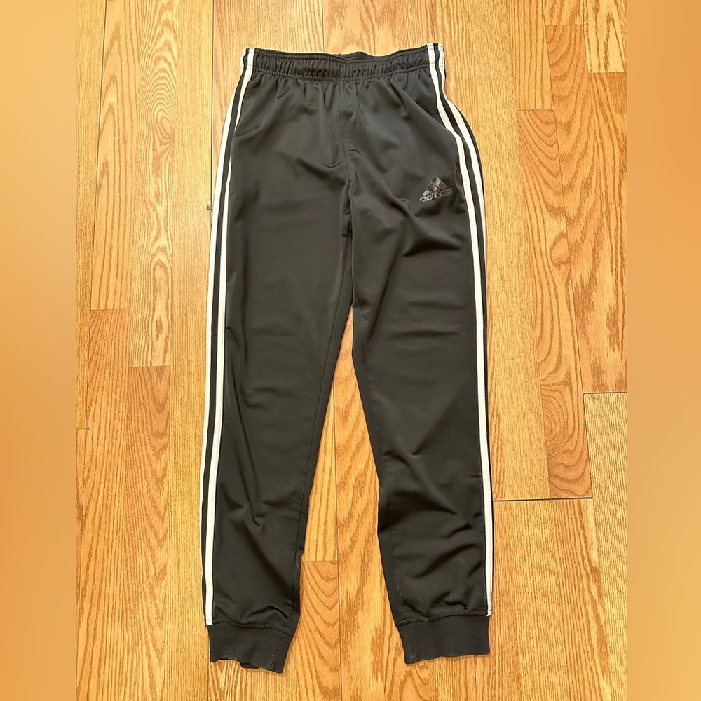 Used size small black adidas track pants
